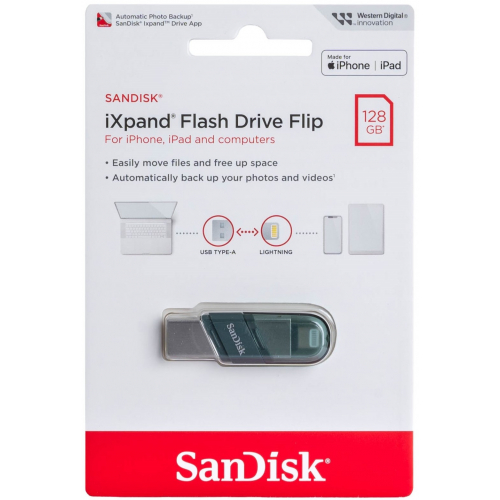 Флэш карта iXpand Flash Drive Flip – 128 ГБ
